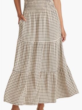 Marine Layer Chloe smocked skirt